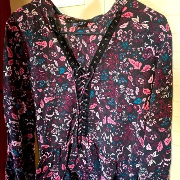 Laundry by Shelli Seagal floral BoHo top - Picture 1 of 5